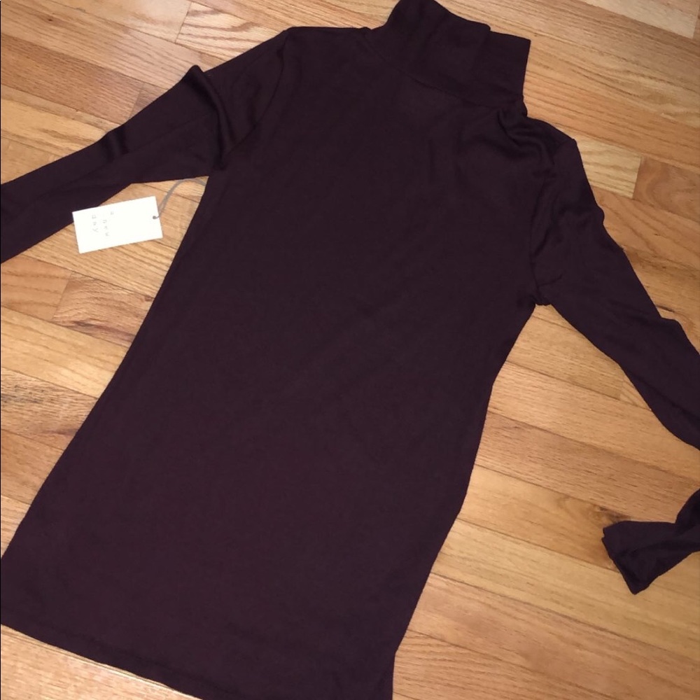 Maroon turtleneck